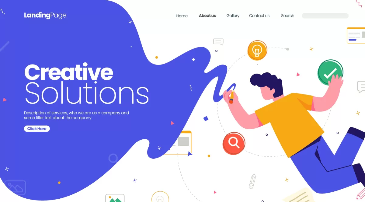I will design a creative, unique and responsive website, landing page
